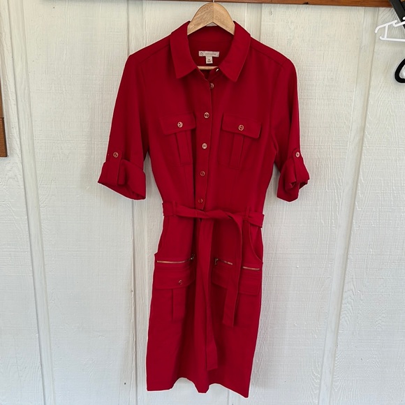 Dress Barn Dresses & Skirts - Dress Barn Red Regal Dress